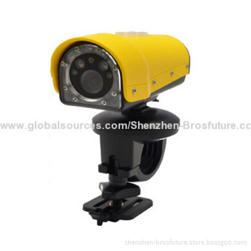 HD 720-pixel Action Camera with Flashlight, 120°, Viewing Angle, Built-in Laser Light